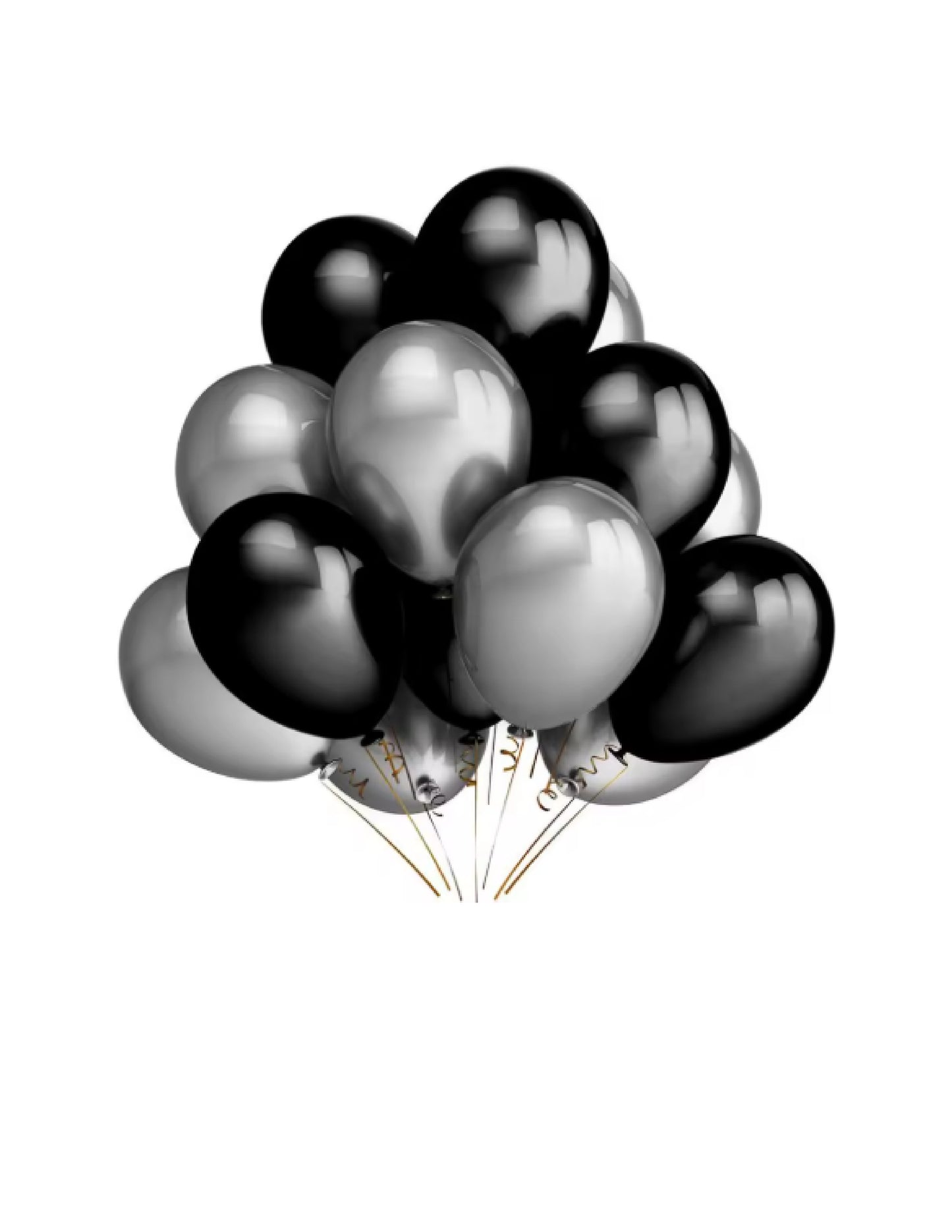 Ballons gonflables colorés en latex avec perles brillantes