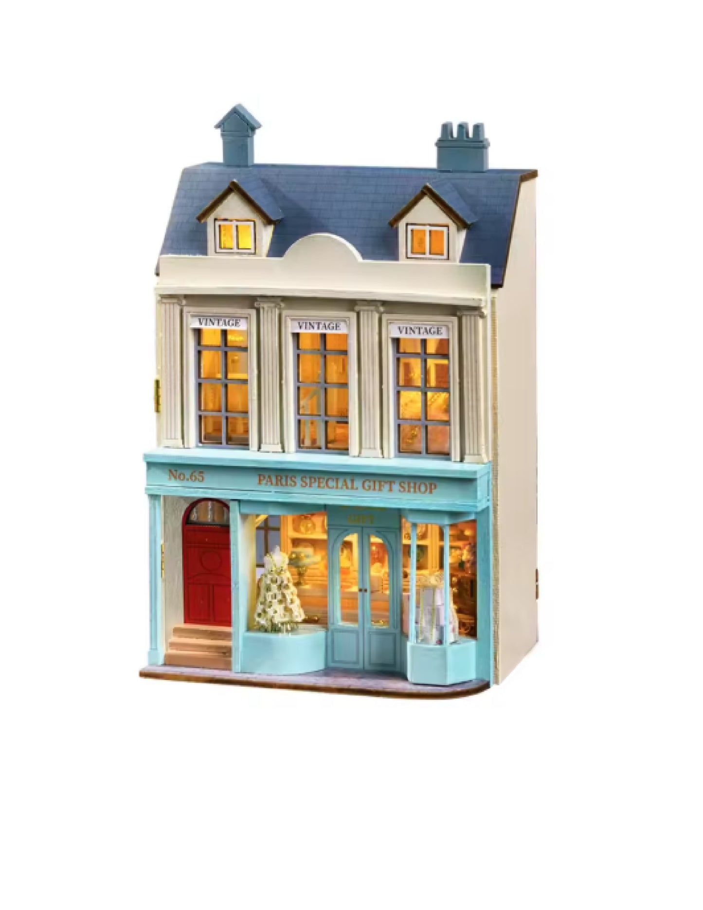 Mini maison de poupée en bois