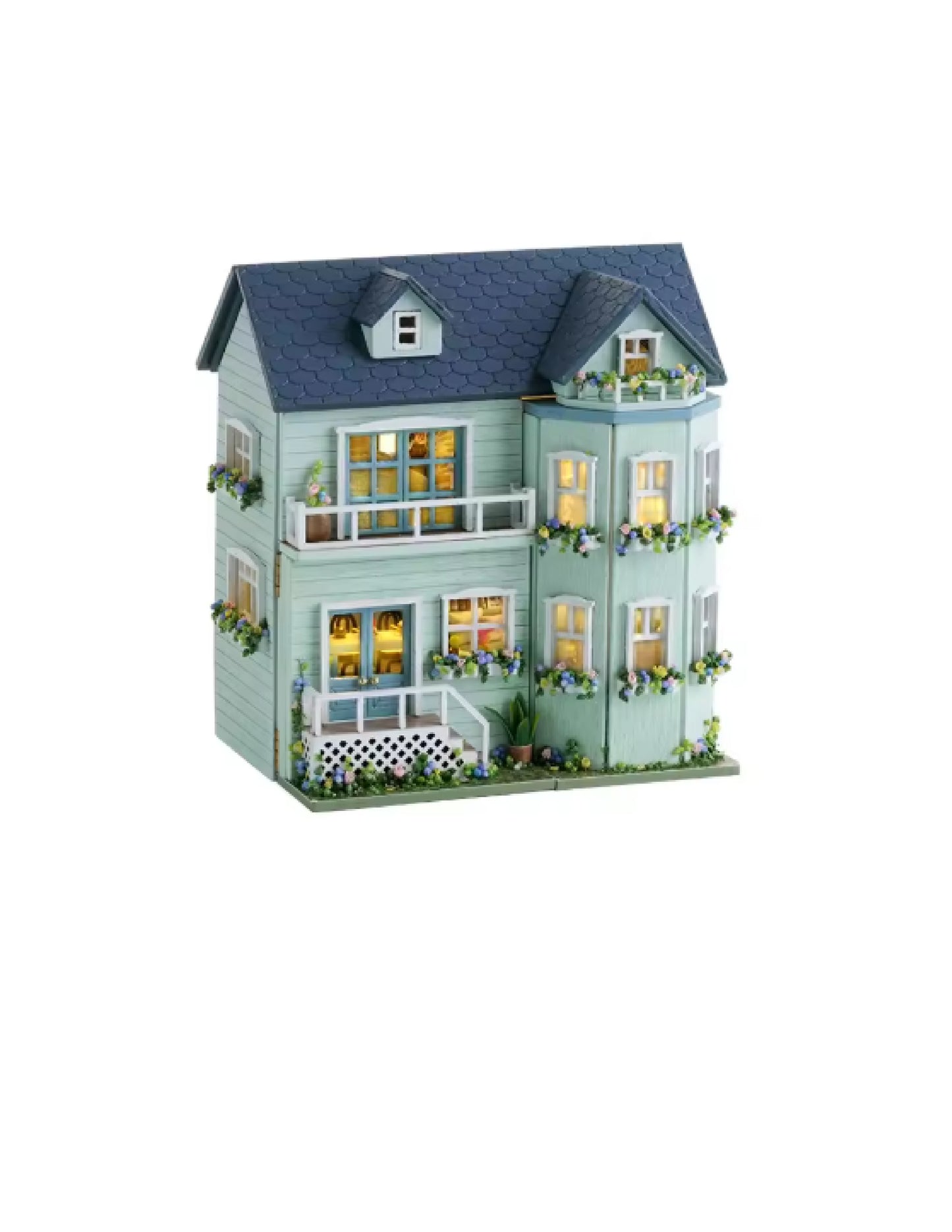 Mini maison de poupée en bois