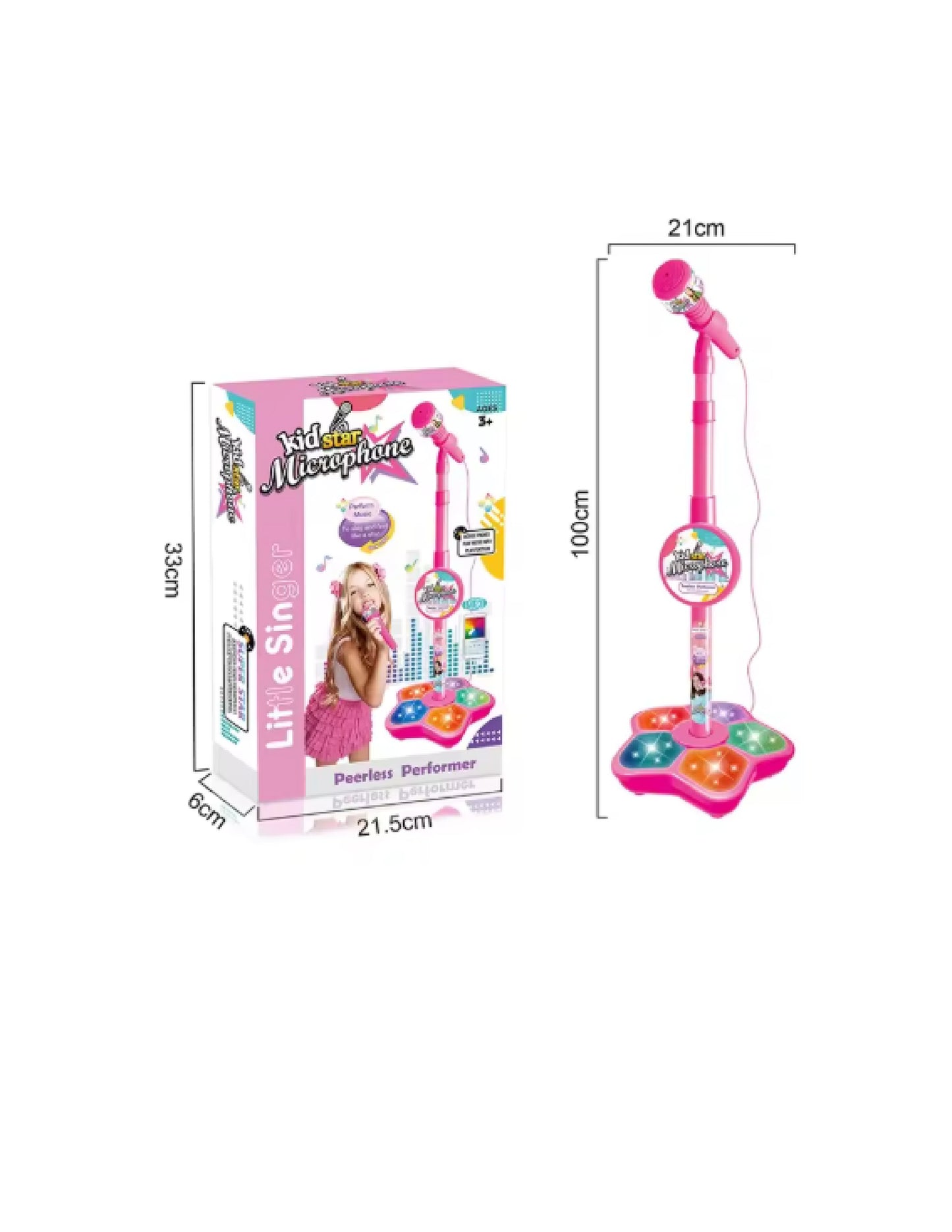Microphone de karaoké avec support pour enfants