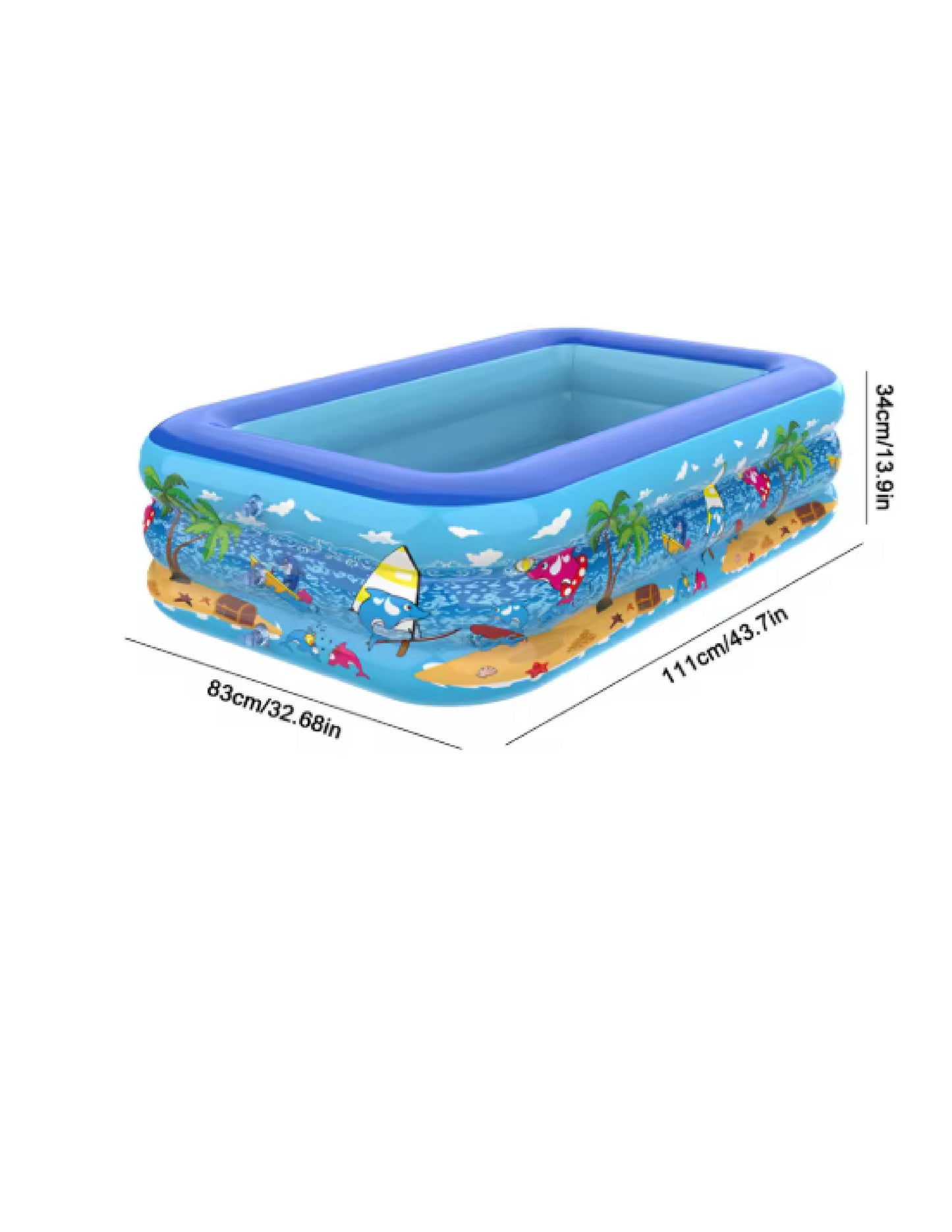 Piscine gonflable pour bébé (rectangle)