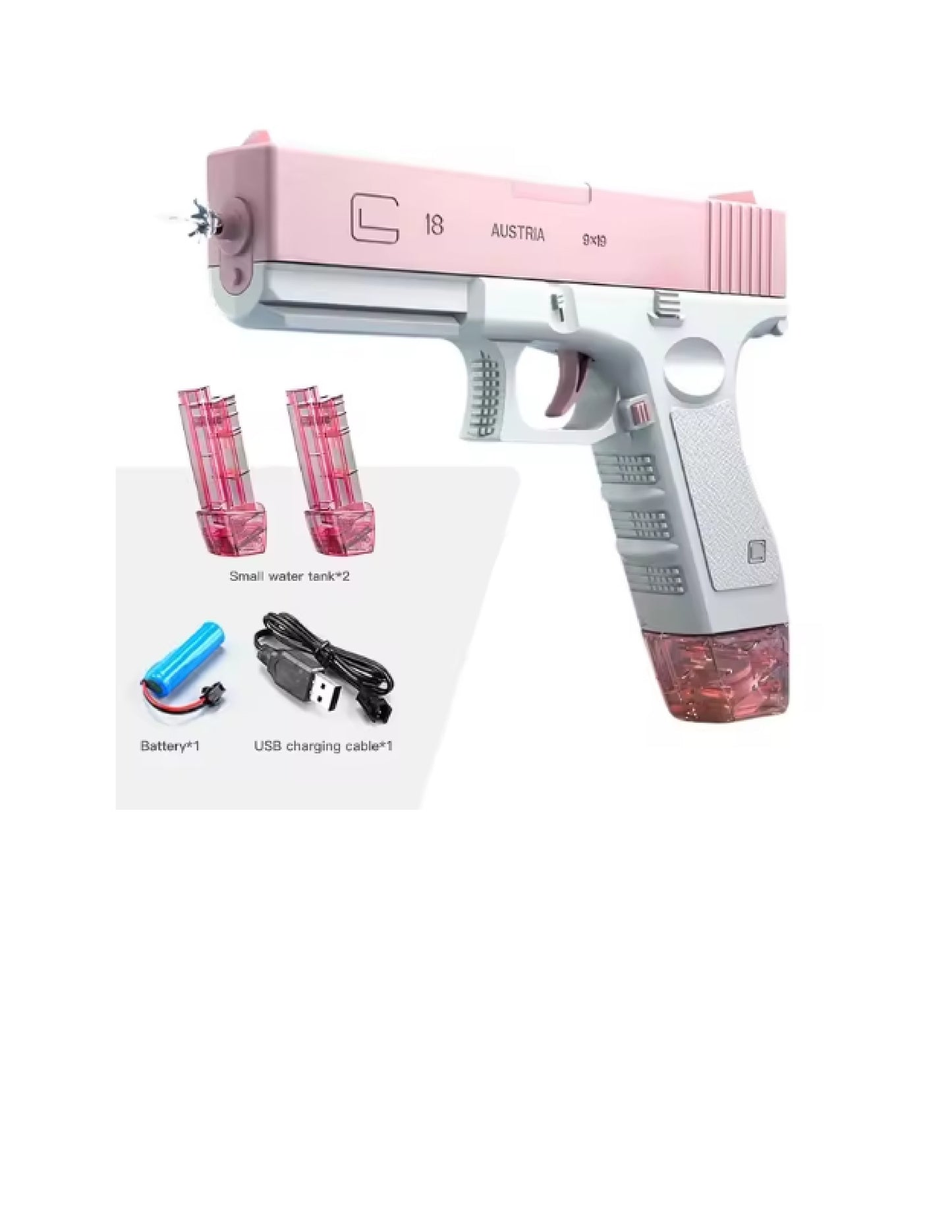 Pistolet à eau de tir continu manuel