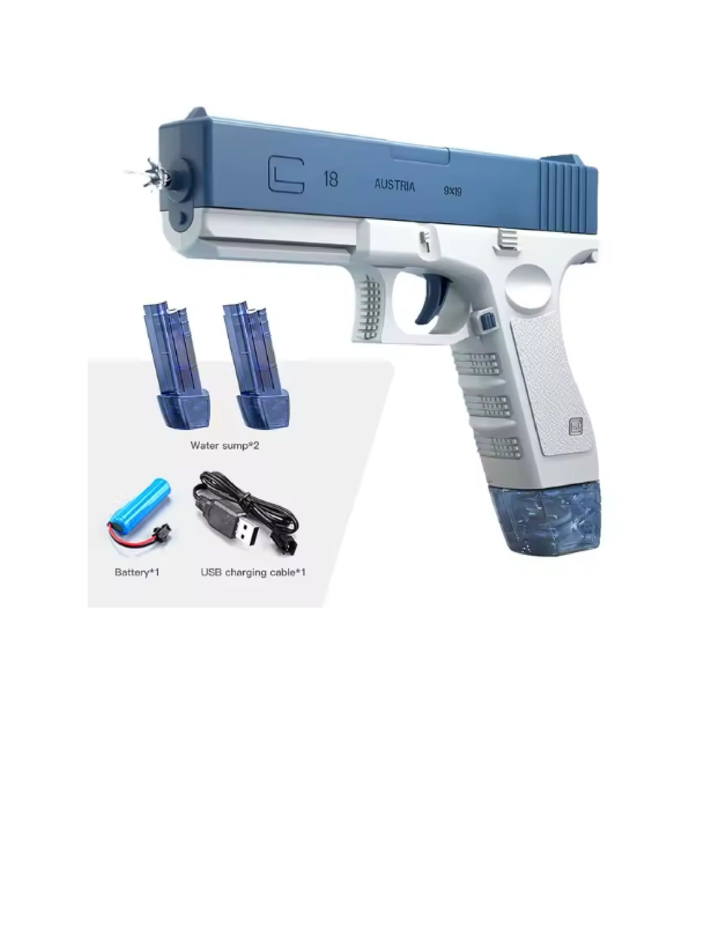 Pistolet à eau de tir continu manuel