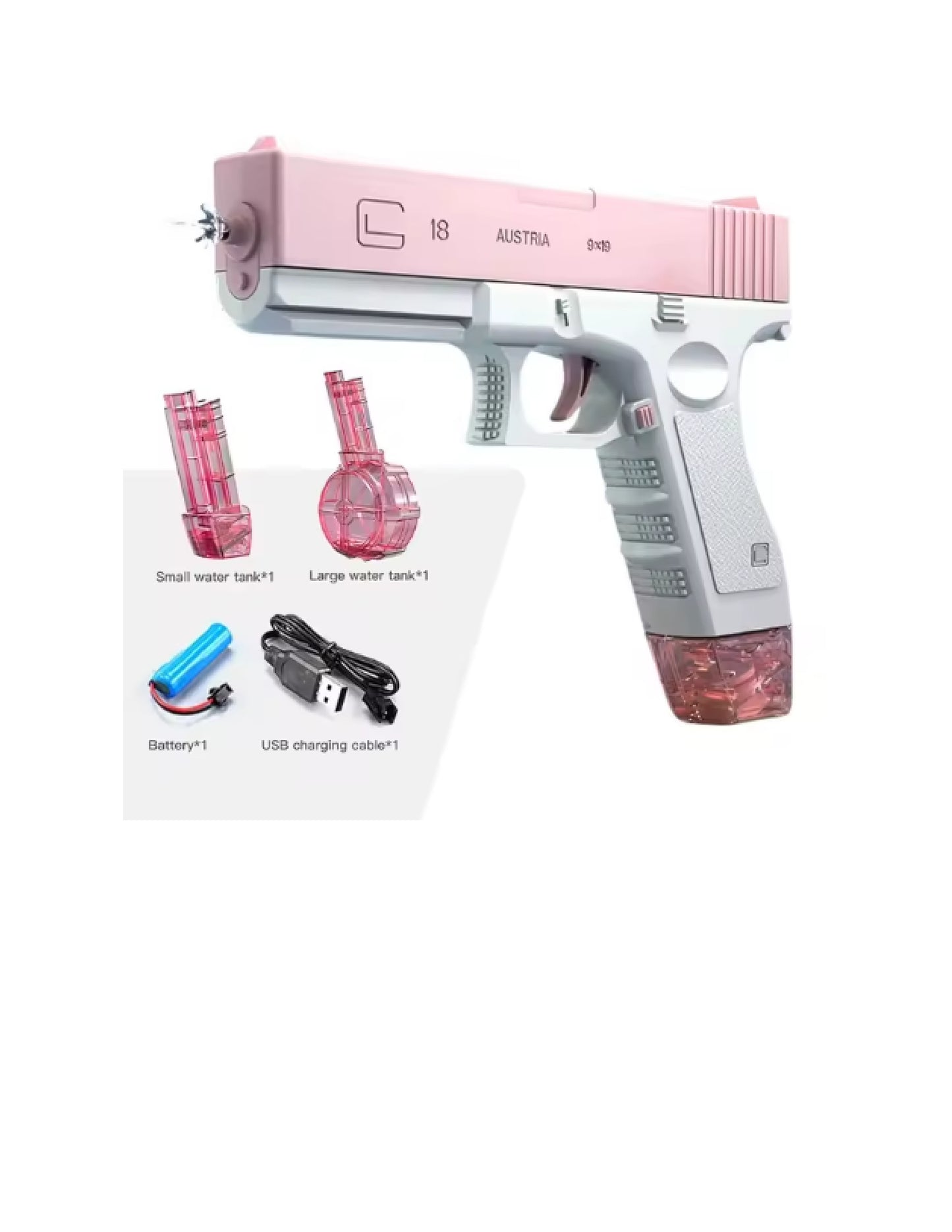 Pistolet à eau de tir continu manuel