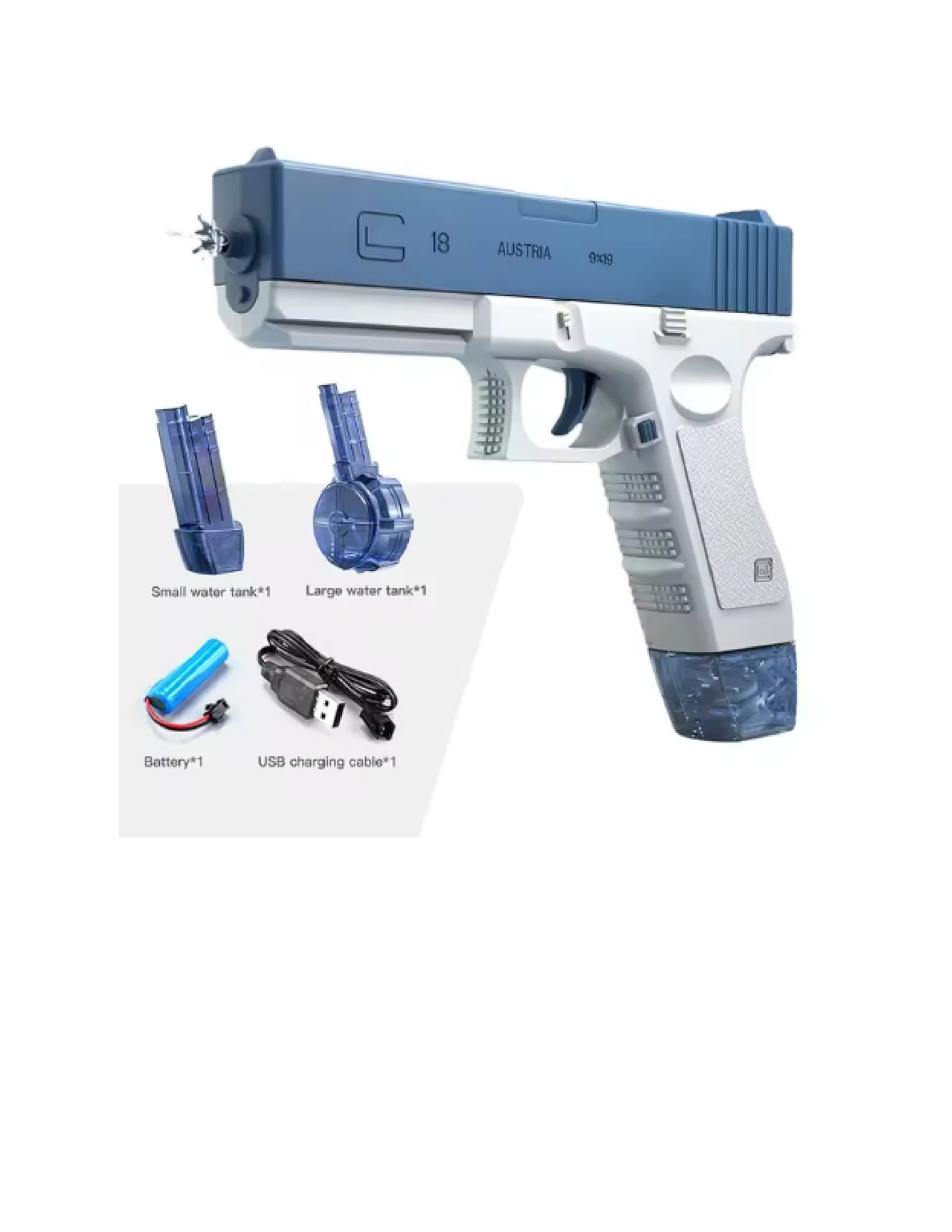 Pistolet à eau de tir continu manuel