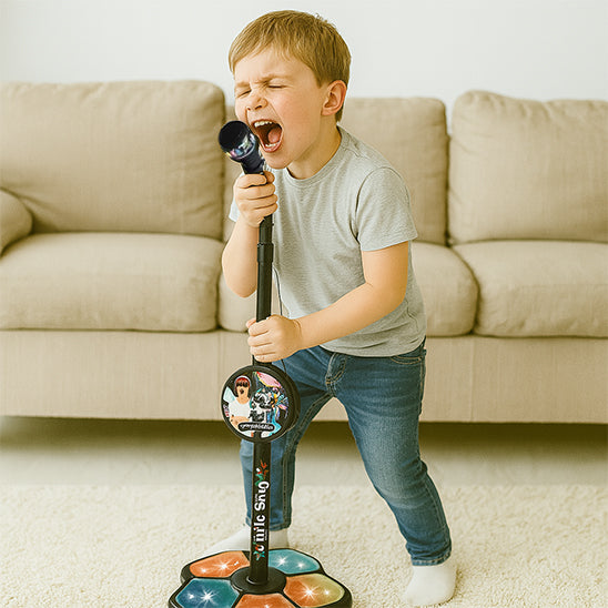Microphone de karaoké avec support pour enfants
