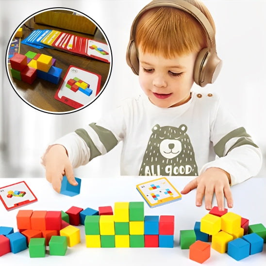 Jeu de société famille blocs Montessori