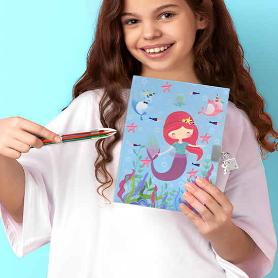 Journal avec serrure et clés