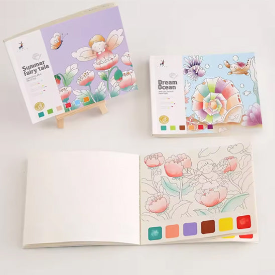Livre de peinture à l'aquarelle créatif pour enfants