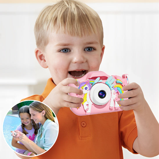 Caméra vidéo numérique pour enfants avec étuis en silicone