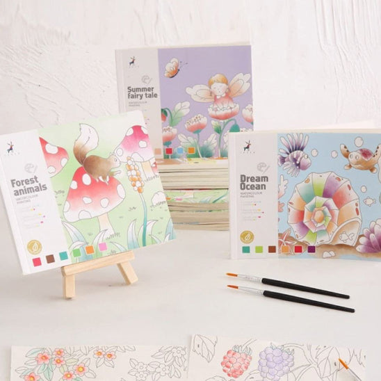 Livre de peinture à l'aquarelle créatif pour enfants