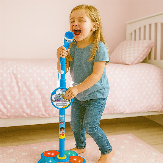 Microphone de karaoké avec support pour enfants