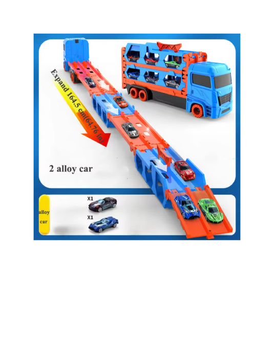 Grand camion transporteur de voiture pliant