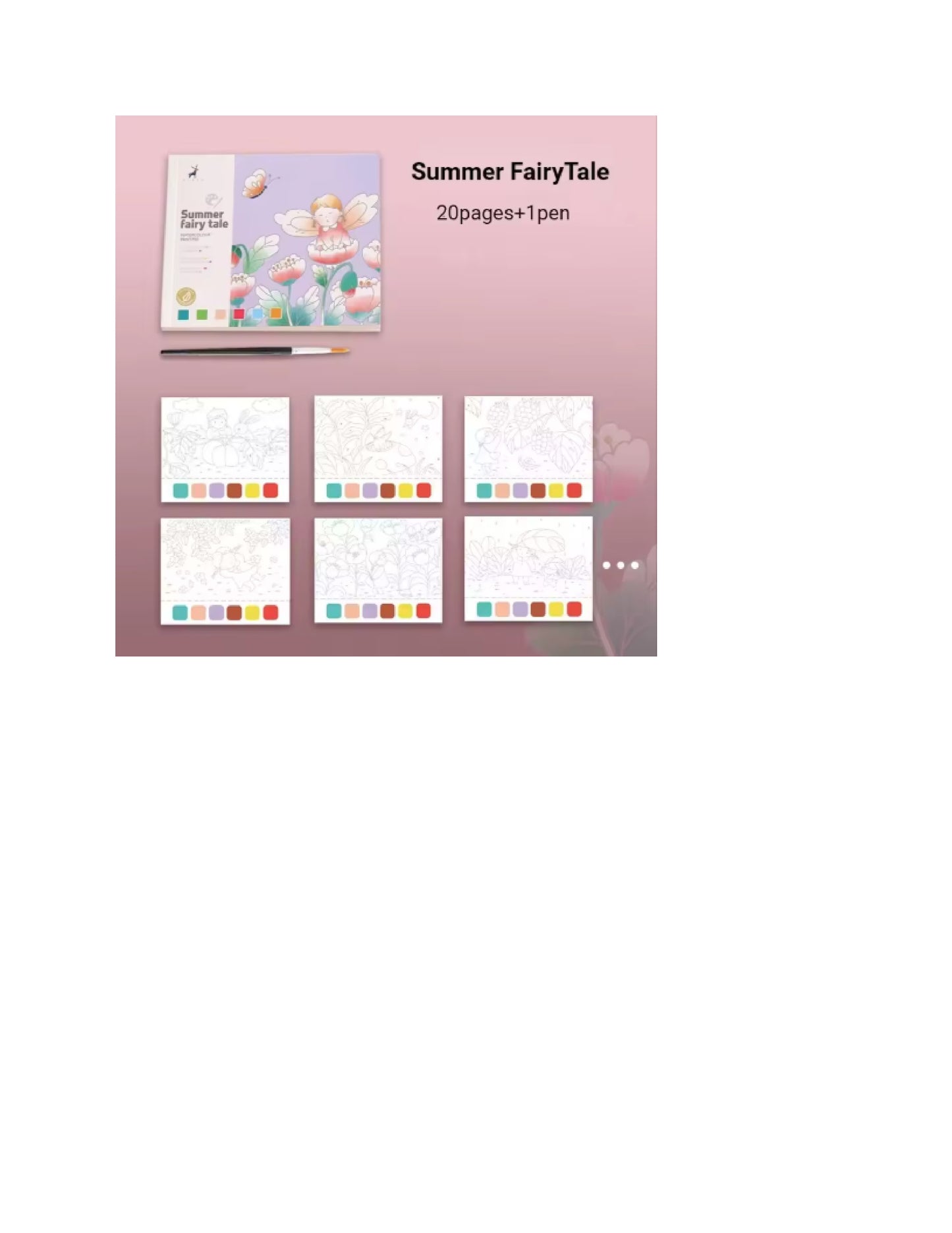 Livre de peinture à l'aquarelle créatif pour enfants