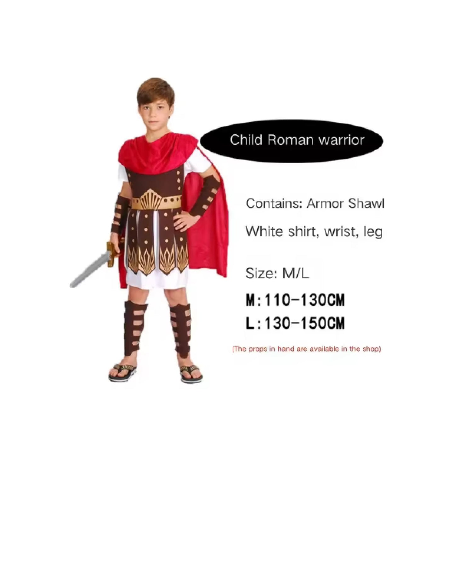 Costumes de bal pour adultes hommes et enfants guerriers romains césar