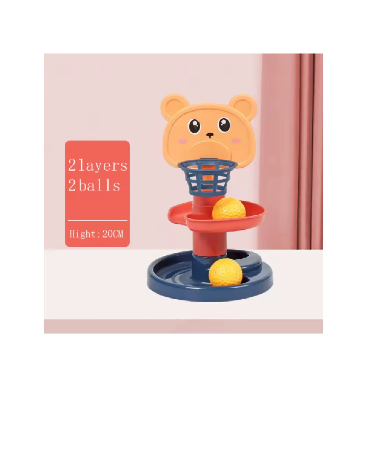 Jouet éducatif Montessori pour bébés boule rotative tour à poils jouet éducatif