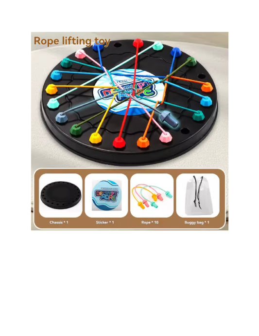 Jeu de société avec nœuds en corde pour enfants