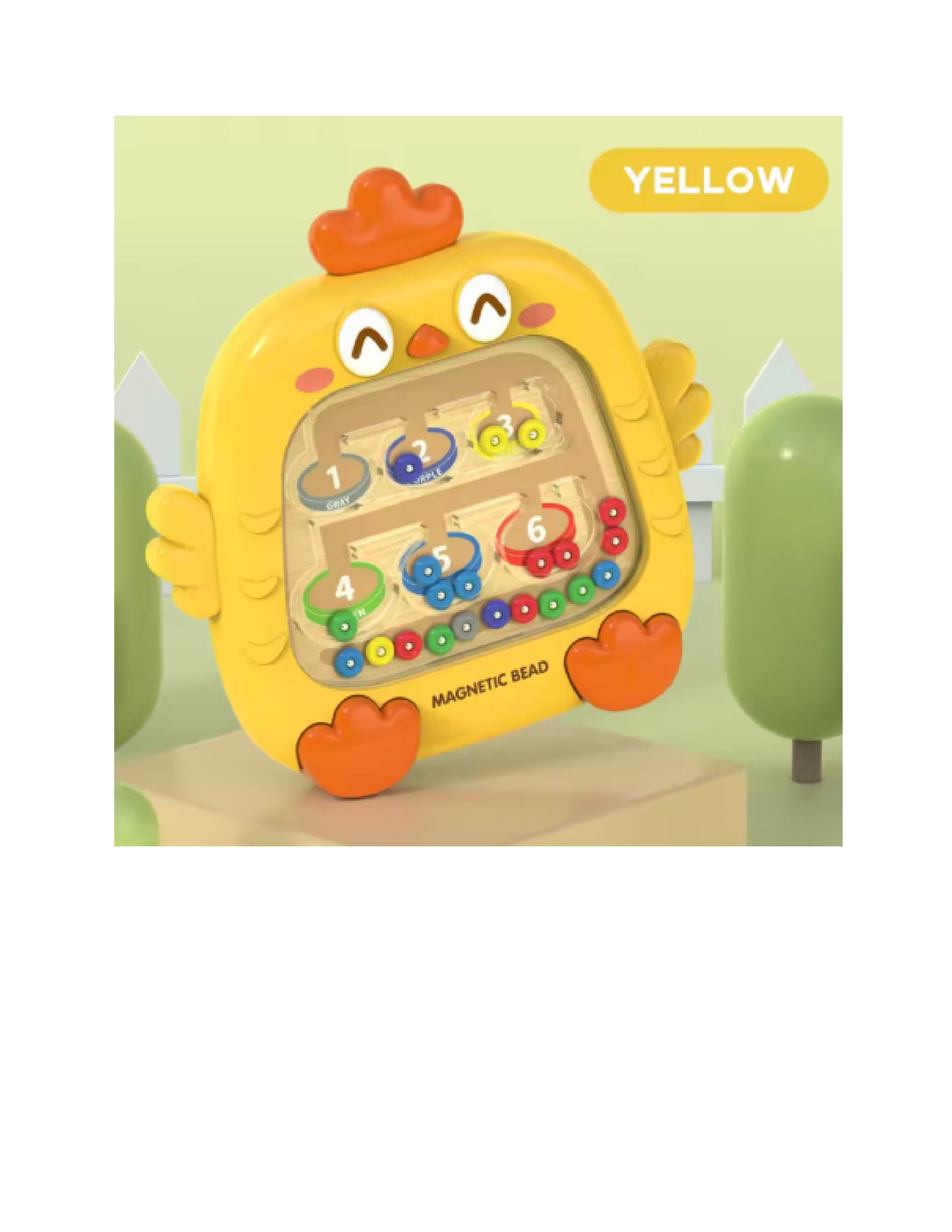 Labyrinthe magnétique avec chiffres de couleur, stylo, jeux de perles mobiles, motricité Fine, jouets éducatifs pour enfants, cadeau Jeux de tri Montessori