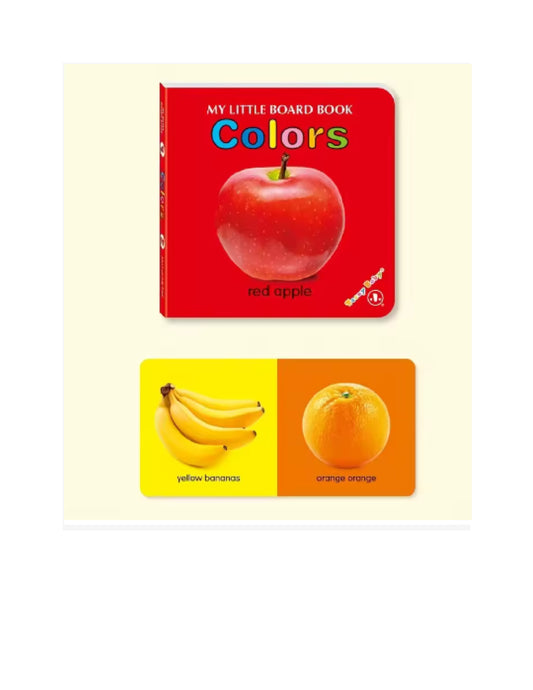 Livres de cartes à motifs colorés pour bébé