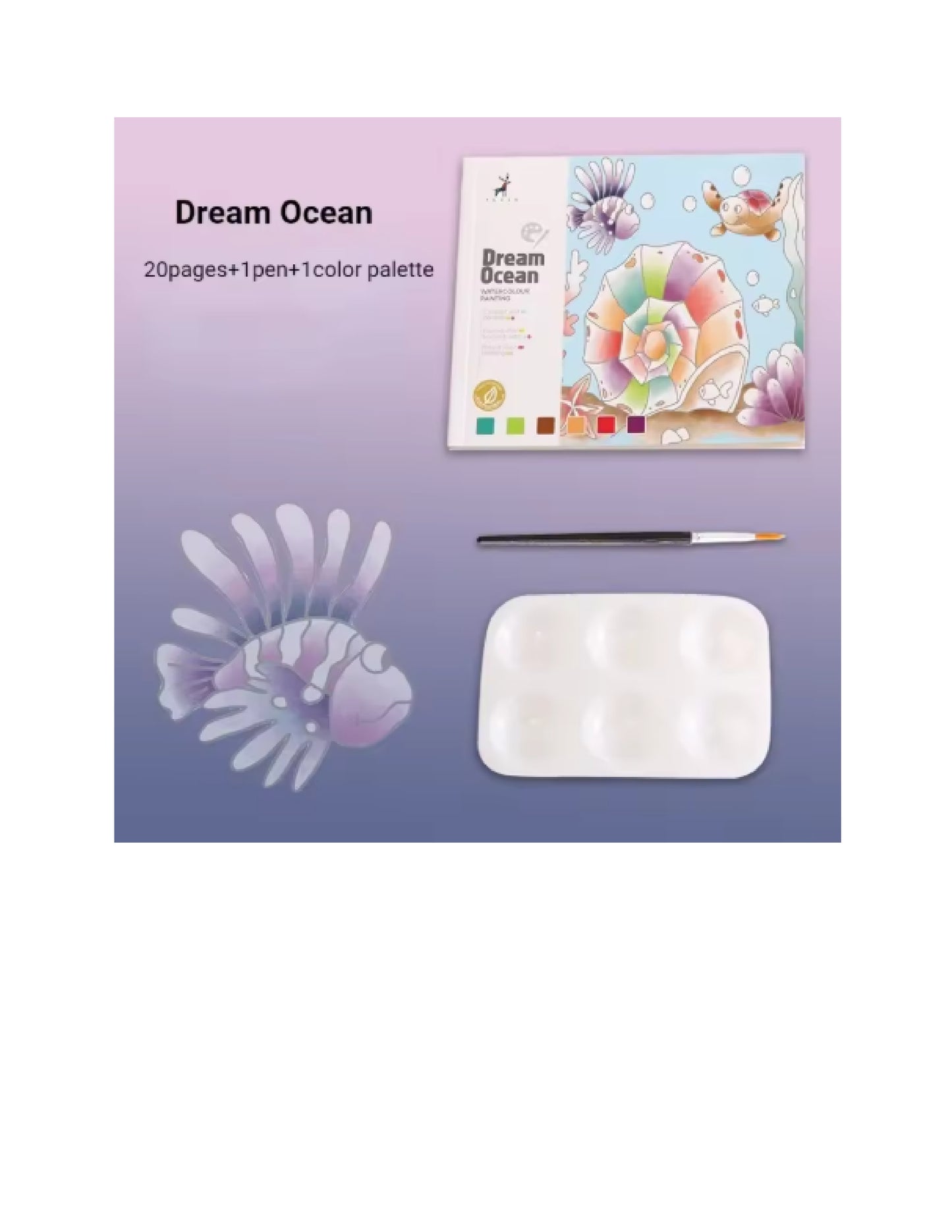 Livre de peinture à l'aquarelle créatif pour enfants