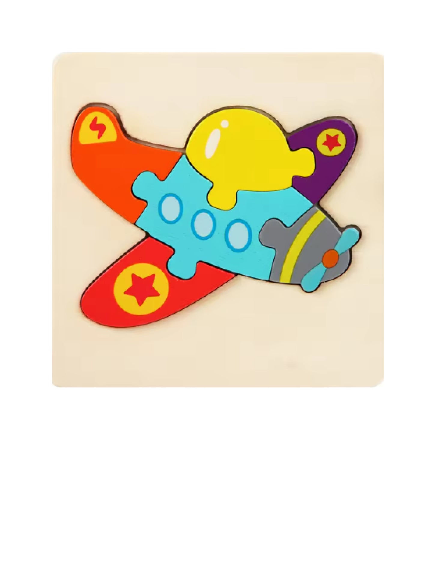 Puzzles 3D colorés pour enfants : Jeux Montessori éducatifs en bois