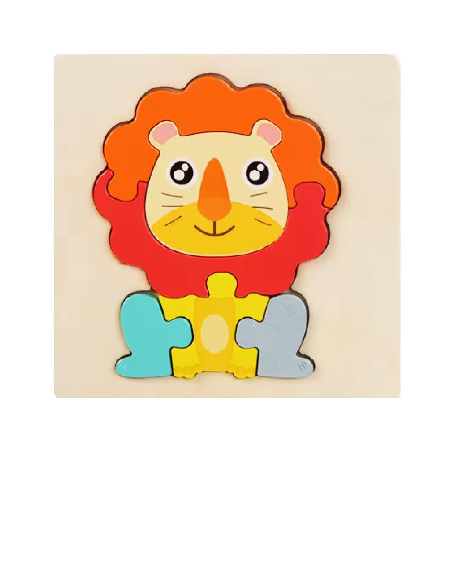 Puzzles 3D colorés pour enfants : Jeux Montessori éducatifs en bois