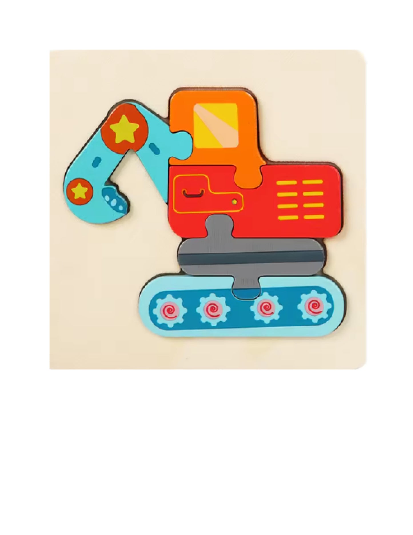 Puzzles 3D colorés pour enfants : Jeux Montessori éducatifs en bois