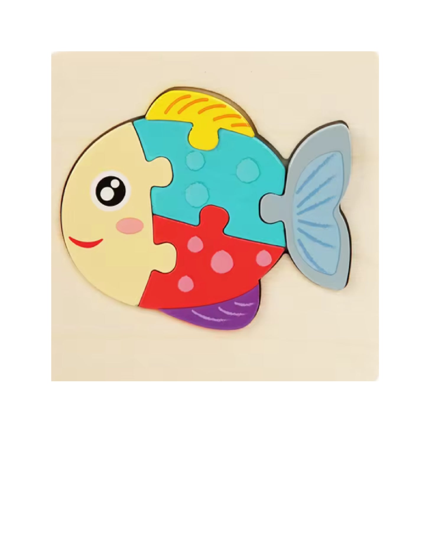 Puzzles 3D colorés pour enfants : Jeux Montessori éducatifs en bois