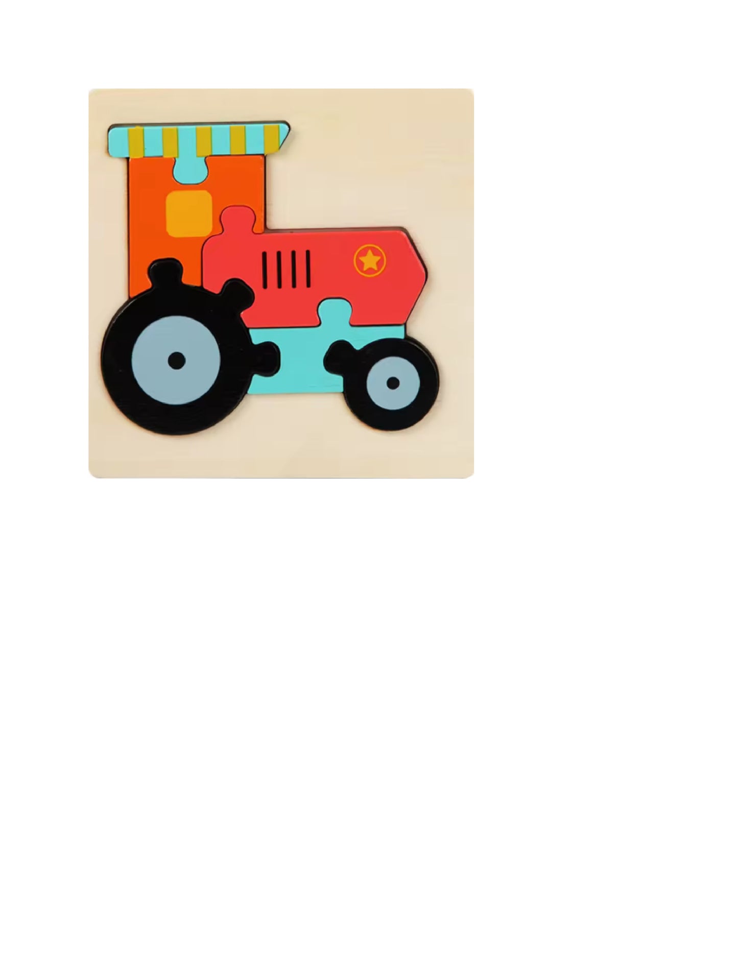 Puzzles 3D colorés pour enfants : Jeux Montessori éducatifs en bois