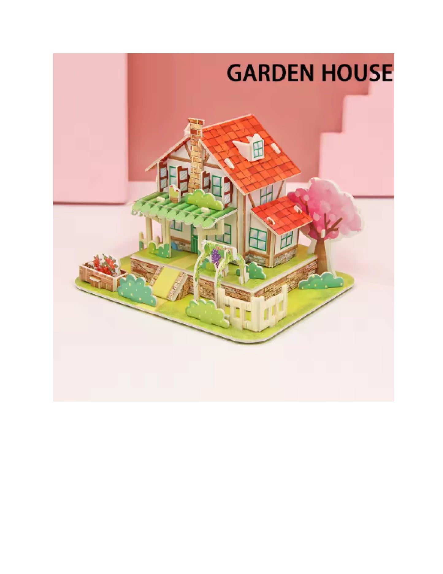 Puzzle 3D en papier, maisons miniatures Montessori