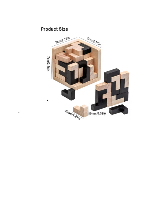 Puzzle Cube 3D Luban entrelacé