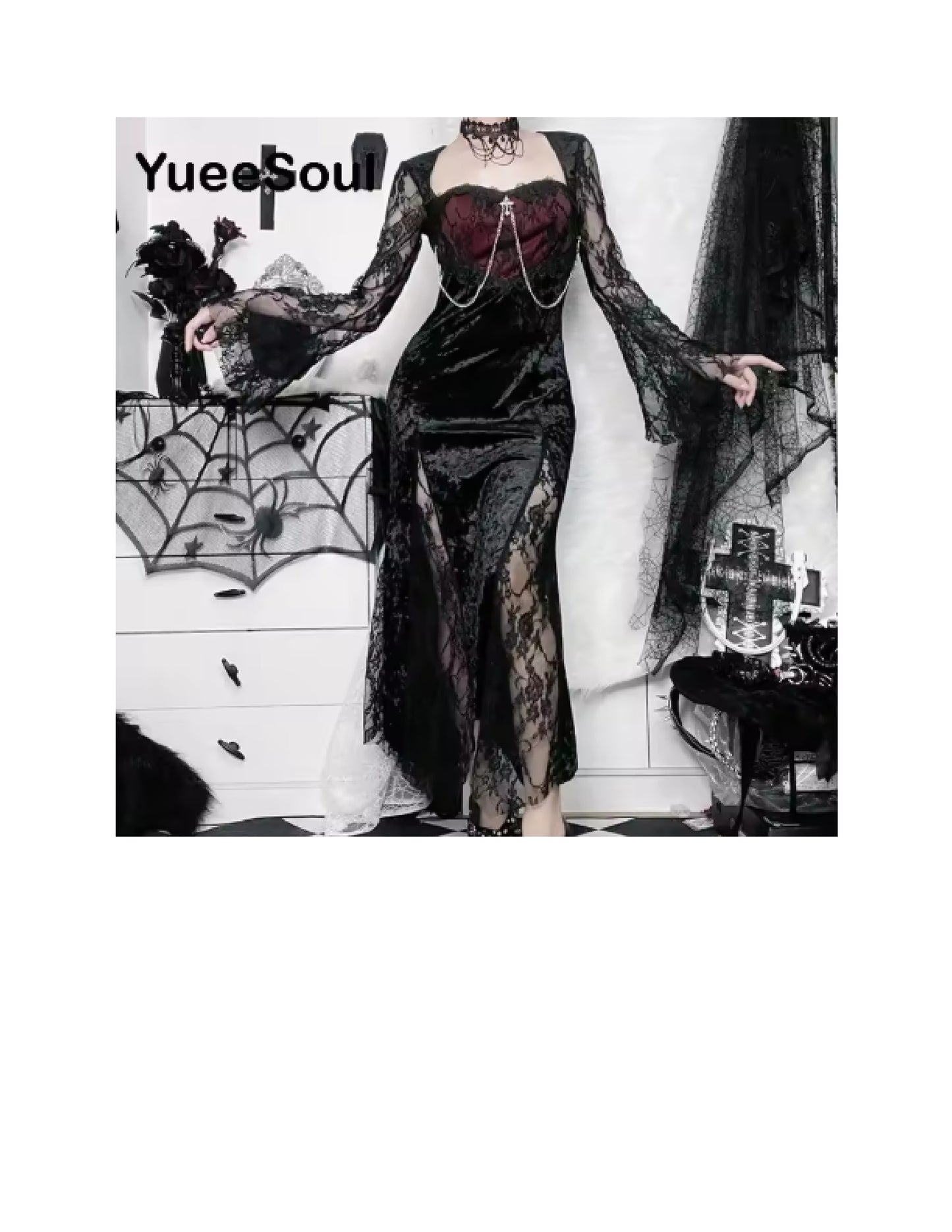 Déguisement Halloween femme: robe gothique