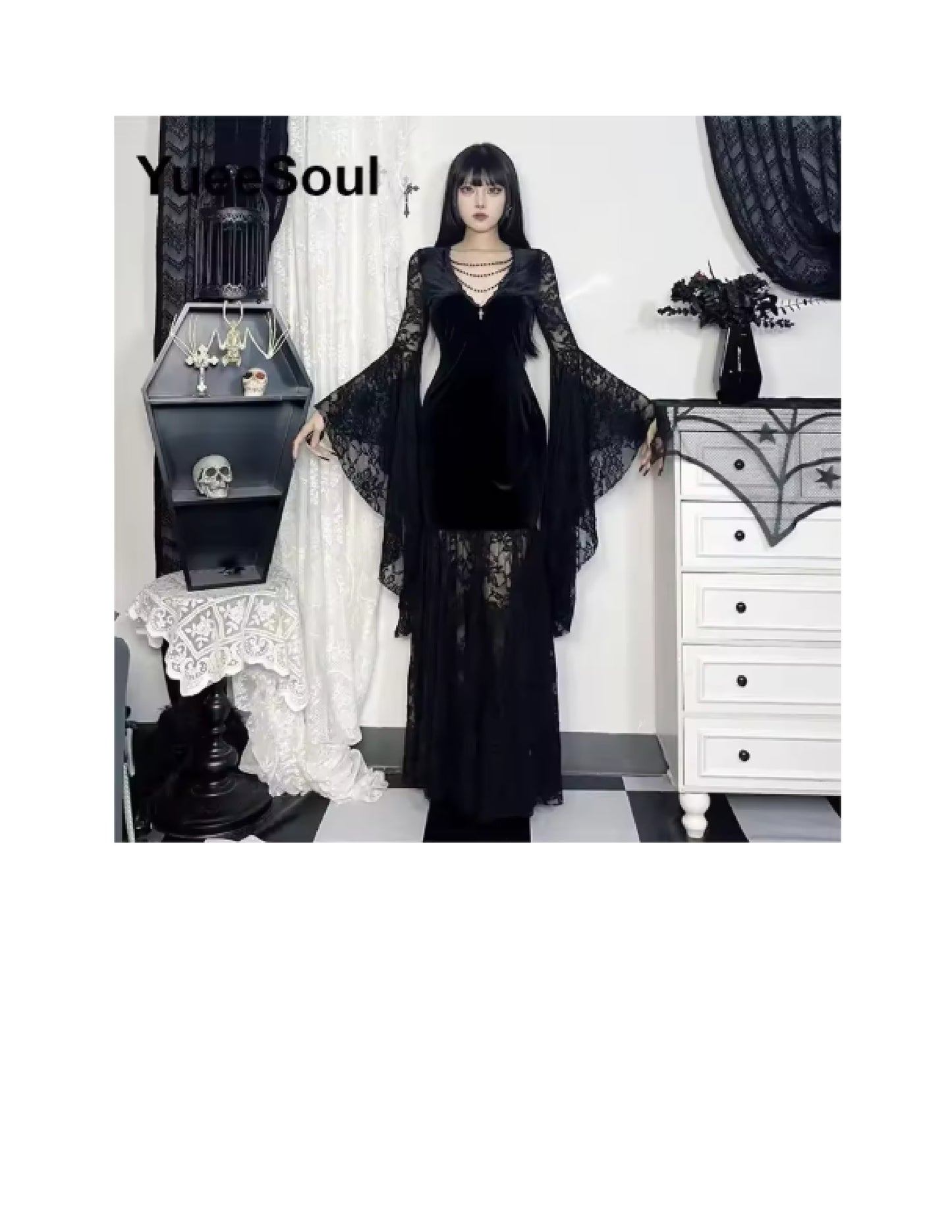 Déguisement Halloween femme: robe gothique