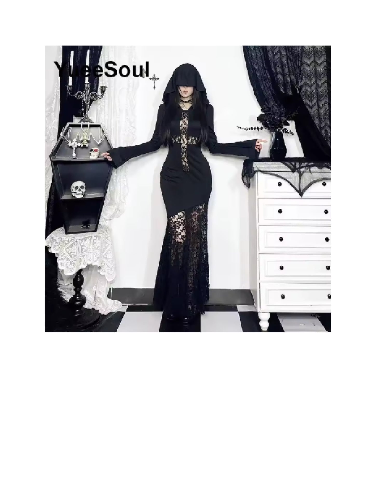 Déguisement Halloween femme: robe gothique