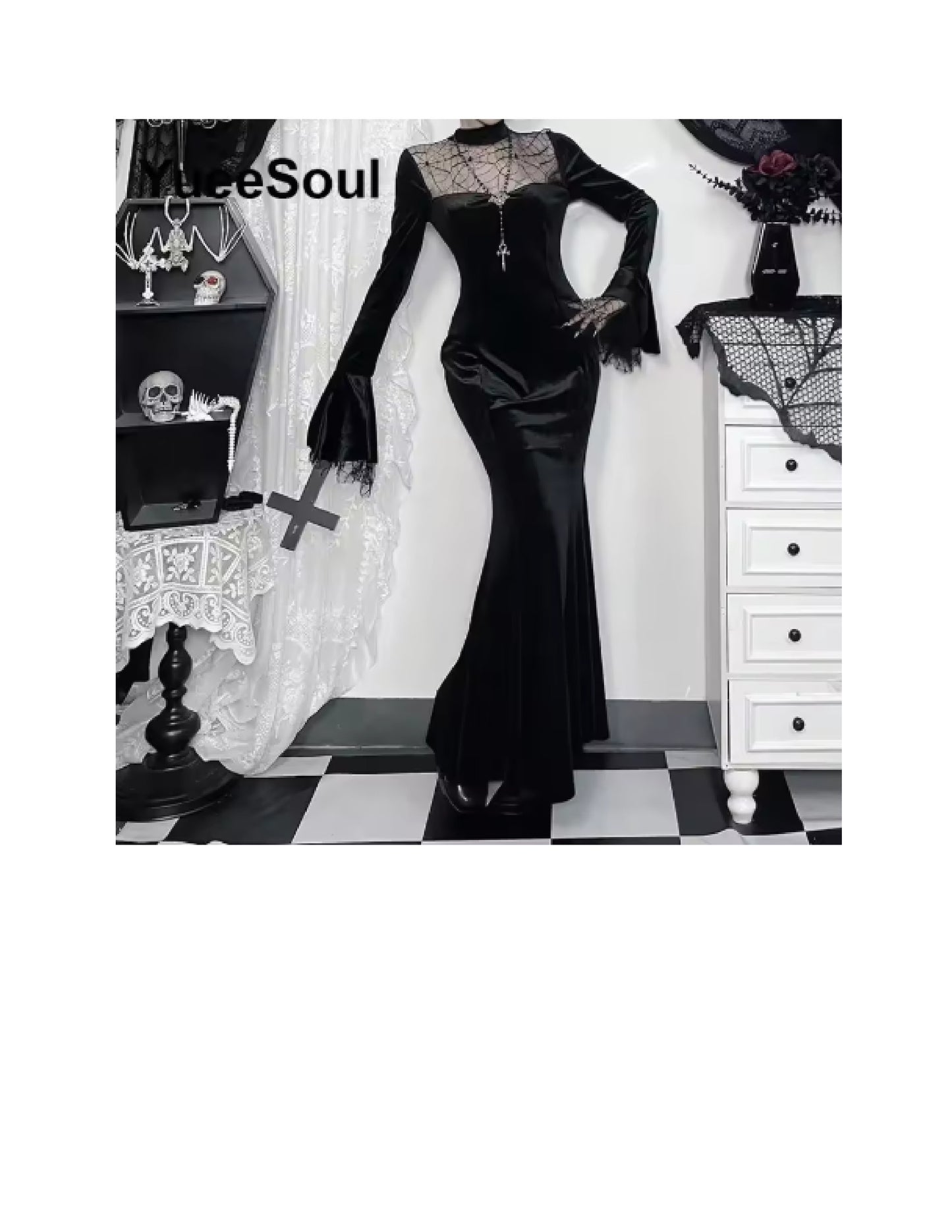 Déguisement Halloween femme: robe gothique