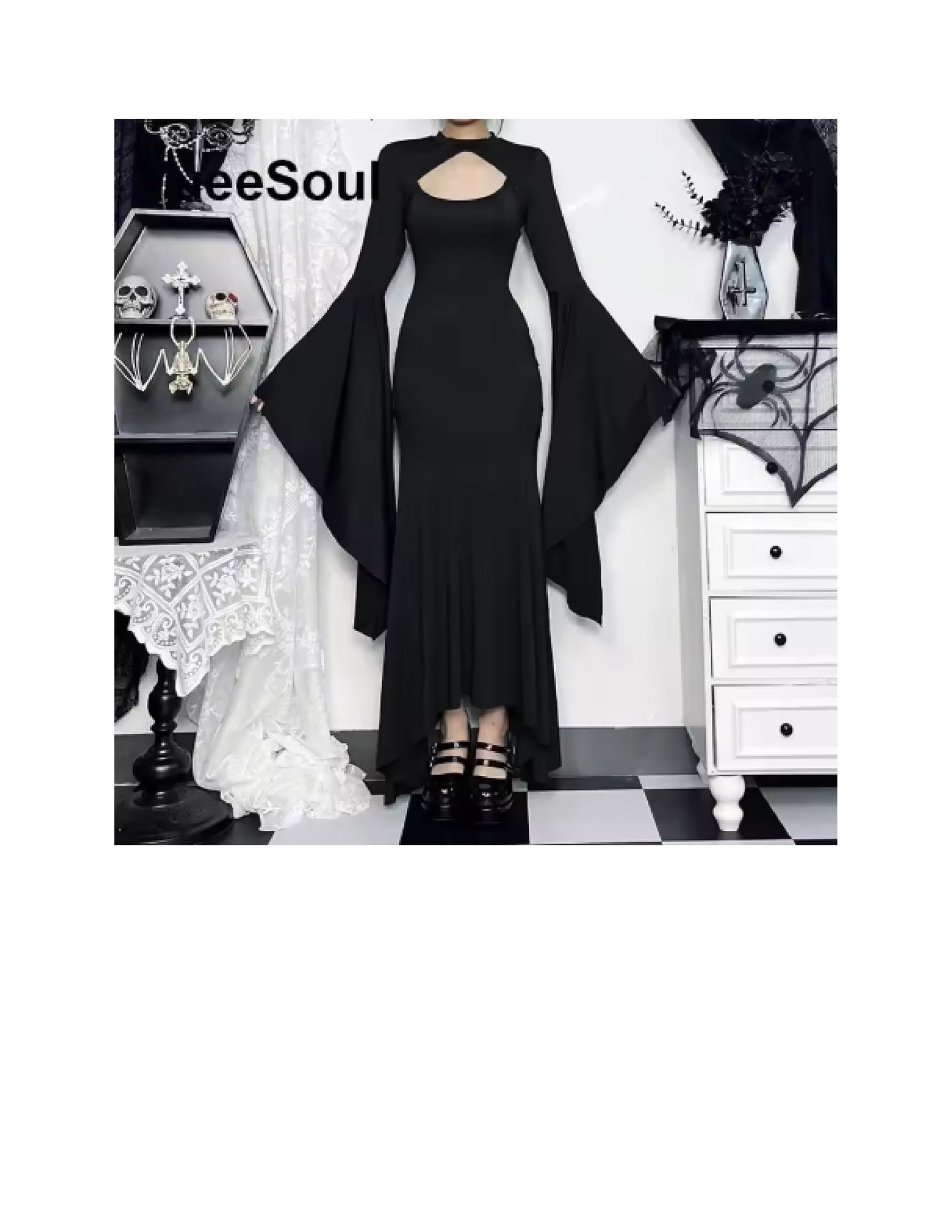Déguisement Halloween femme: robe gothique