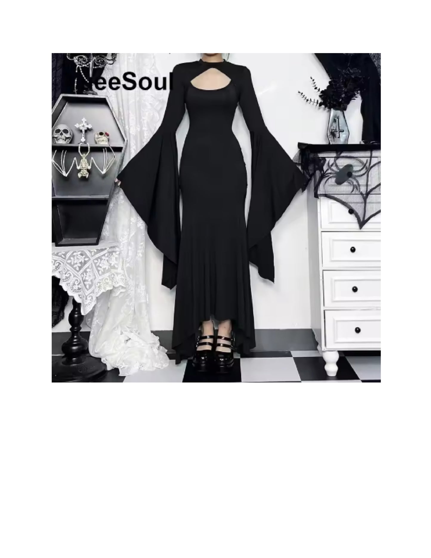 Déguisement Halloween femme: robe gothique