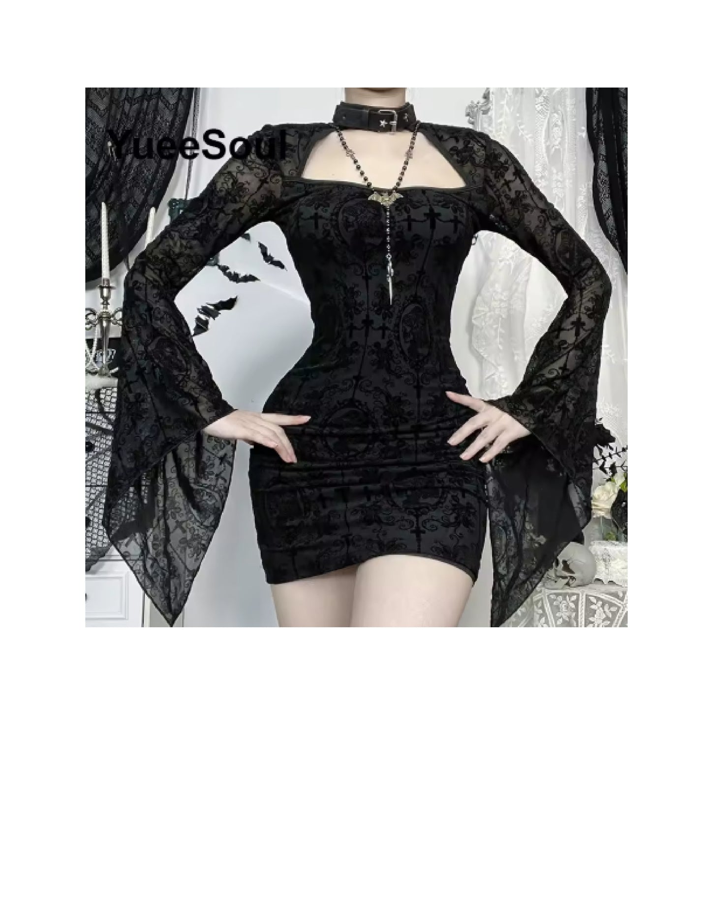 Déguisement Halloween femme: robe gothique
