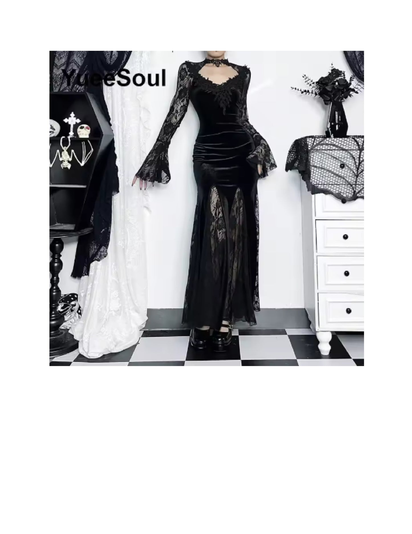 Déguisement Halloween femme: robe gothique