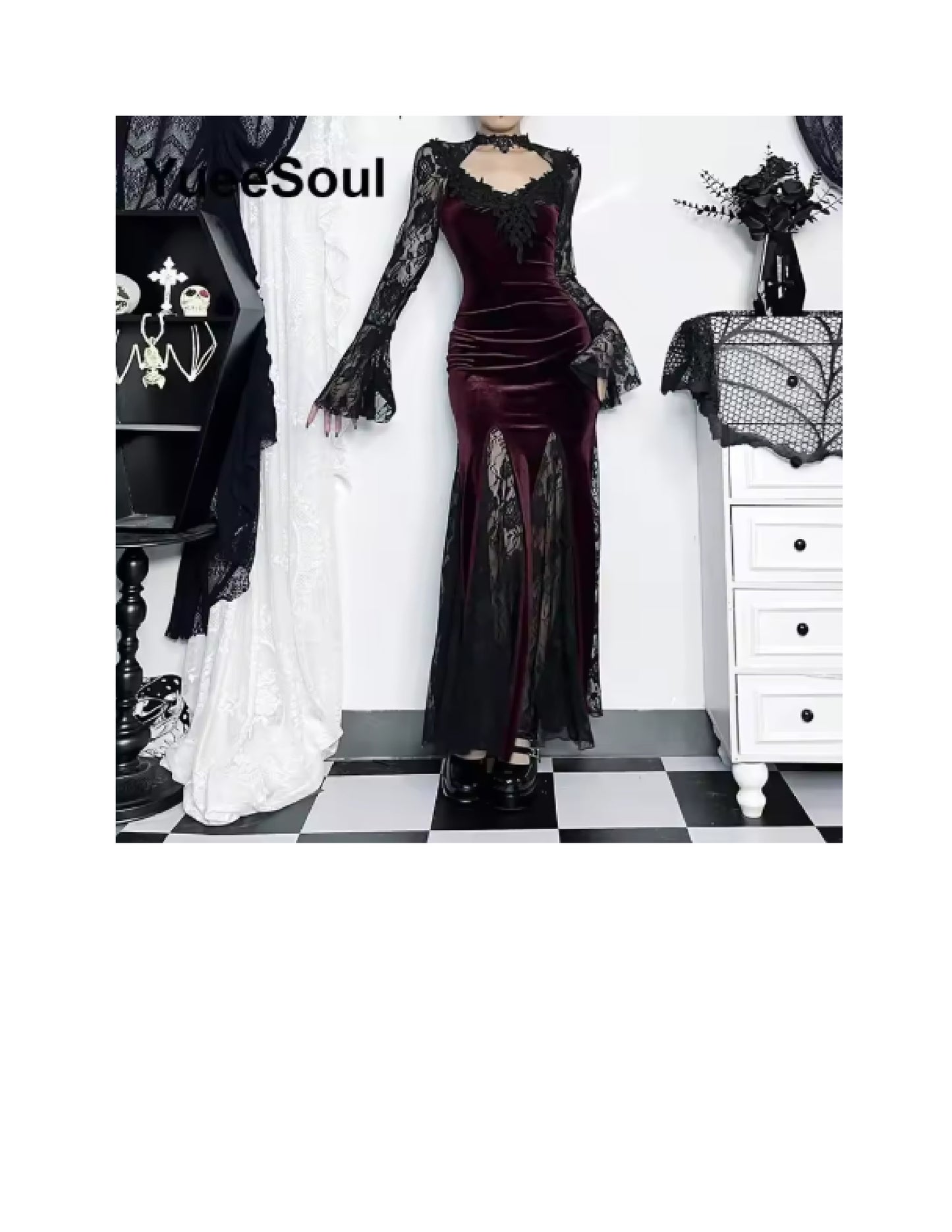 Déguisement Halloween femme: robe gothique