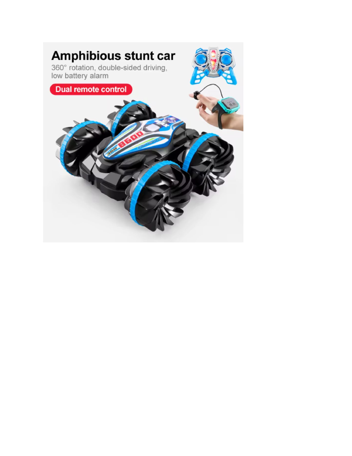 Voiture télécommandée "amphibie" pour enfant