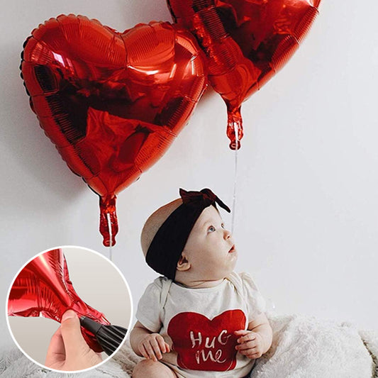 Ballons gonflables 18 po. en aluminium en forme de cœur rouge pour la Saint-Valentin