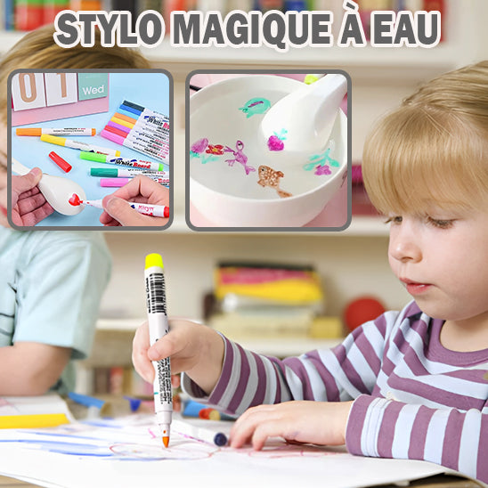 Stylo de Peinture à L'eau Magique avec Cuillère - 12 Pièces Stylo Magique