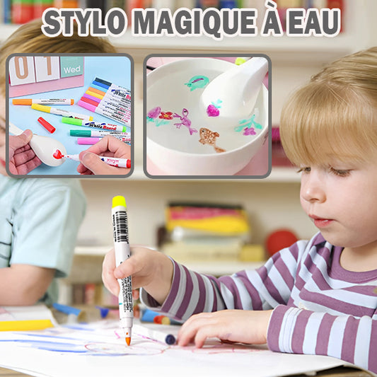 Stylo de Peinture à L'eau Magique avec Cuillère - 12 Pièces Stylo Magique