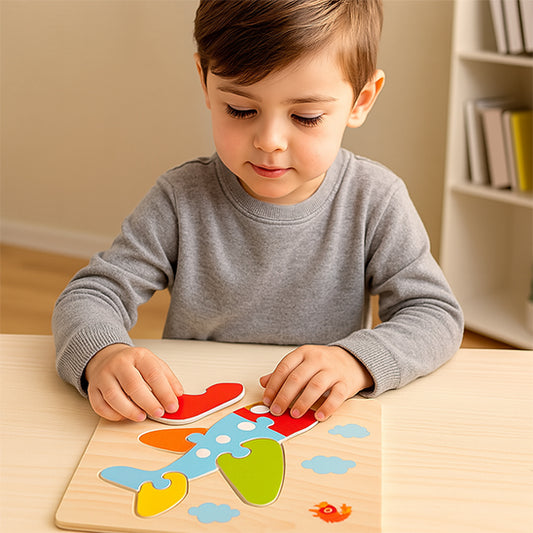Puzzle 3D en bois pour bébé