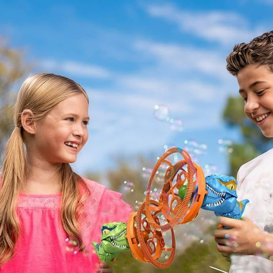 Pistolet à bulles dinosaure pour enfants