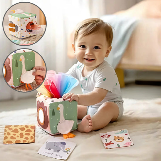 Boîte à mouchoirs Montessori bébé