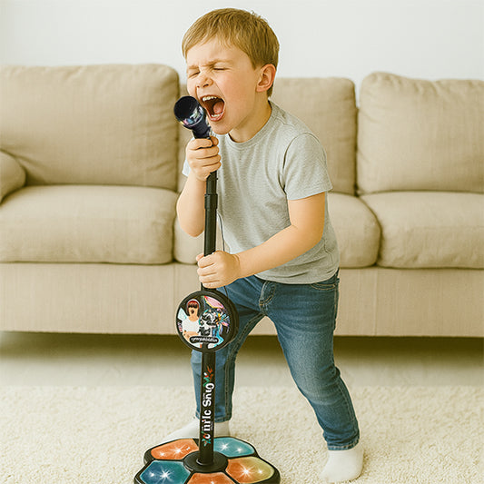 Microphone de karaoké avec support pour enfants