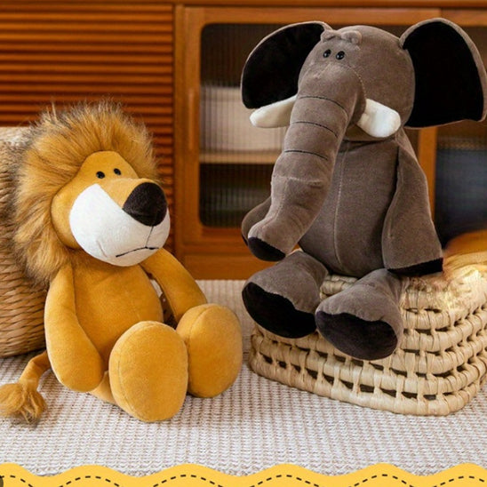 Jouets animaux en peluche poupées douces Jungle