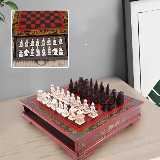 Collection Vintage d'échecs 26x26cm(10.24 pouces)